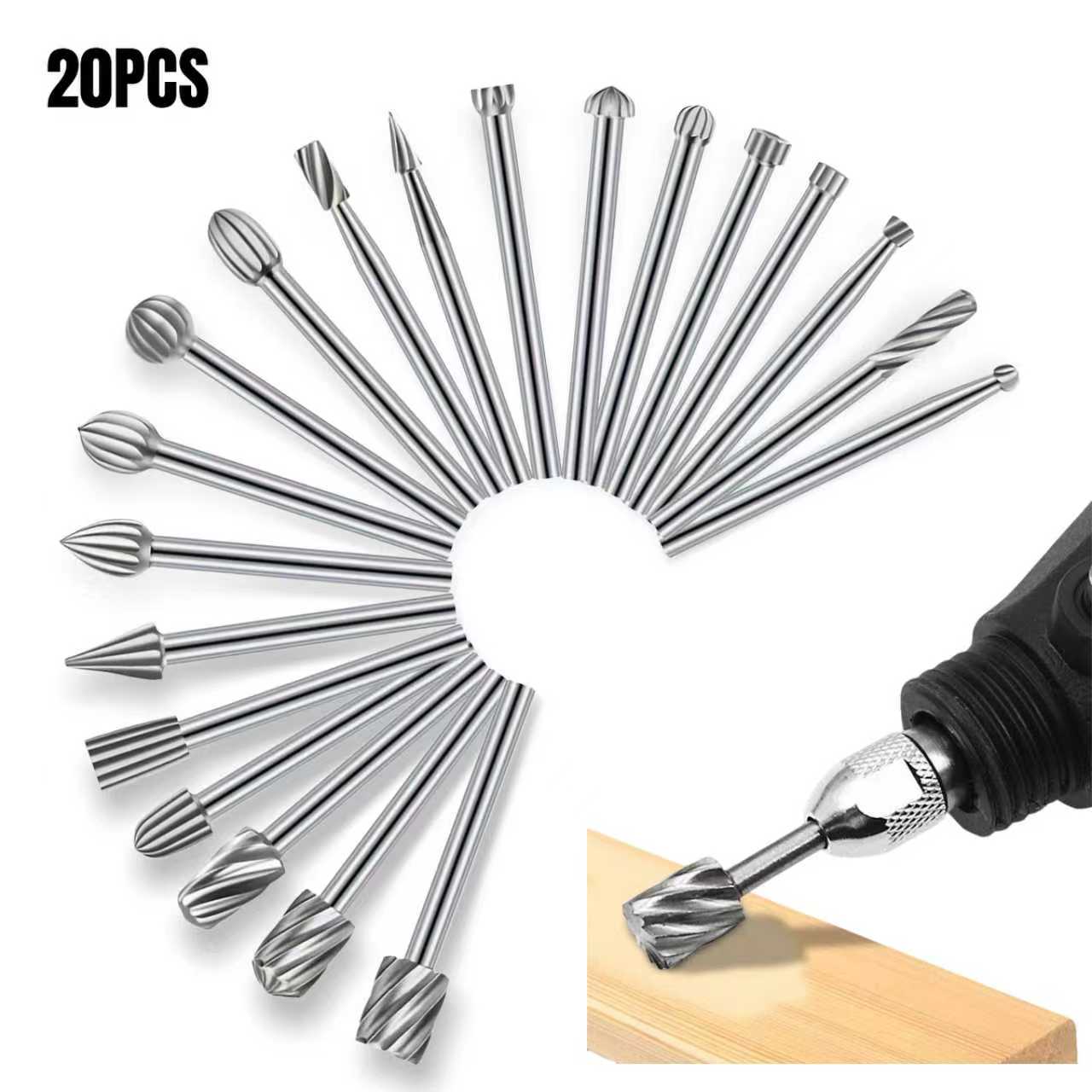 20-teiliges Rotationsbohrer- u – Wood Chisel Set Bewertung und Preis